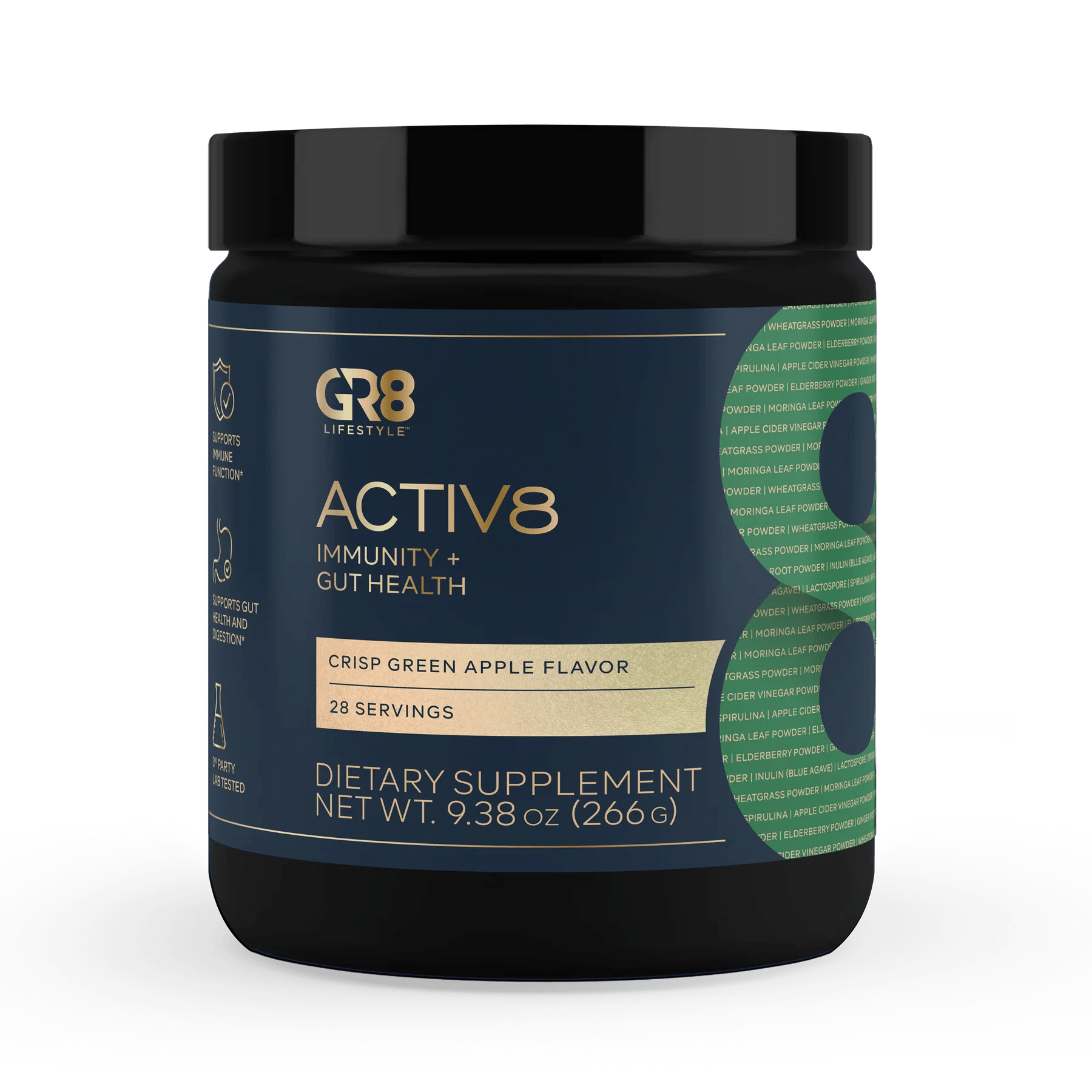 GR8 Lifestyle - Activ8 - Crisp Green Apple - Superfoods - Animal Supps | Sports Nutrition & Supplement Store | Vineland, NJ