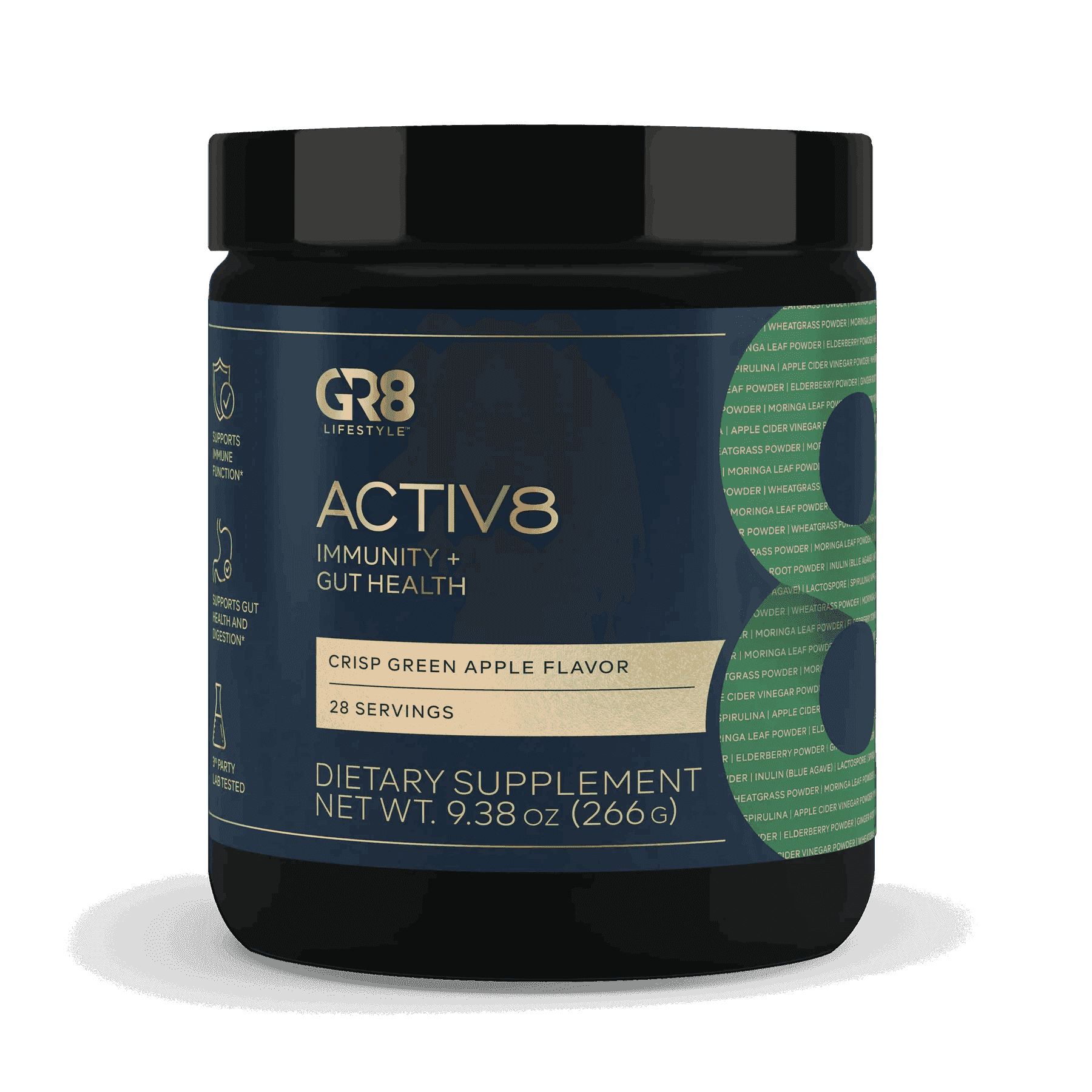 GR8 Lifestyle - Activ8 - Crisp Green Apple - Superfoods - Animal Supps | Sports Nutrition & Supplement Store | Vineland, NJ