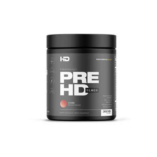 HD Muscle - PreHD Black - Lychee 15/30serv - Pre - Workout - Animal Supps | Sports Nutrition & Supplement Store | Vineland, NJ