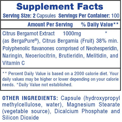 Hi - Tech Pharma - Citrus Bergamot Extract - 100ct - Herbal Supplement - Animal Supps | Supplement, Sports Nutrition, and Vitamin Shop | Vineland NJ
