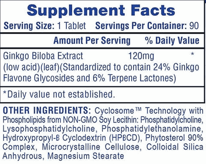 Hi - Tech Pharma - Ginkgo Biloba - 90ct - Herbal Supplement - Animal Supps | Sports Nutrition & Supplement Store | Vineland, NJ