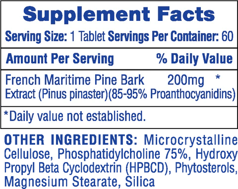 Hi - Tech Pharma - Pine Bark Extract - 60serv - Herbal Supplement - Animal Supps | Sports Nutrition & Supplement Store | Vineland, NJ