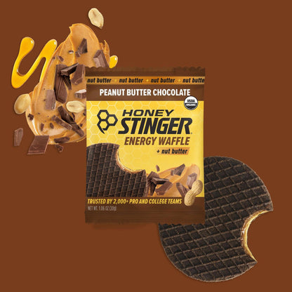 Honey Stinger - Energy Waffles - Peanut Butter Chocolate - Food & Snacks -Animal Supps | Supplement, Sports Nutrition, and Vitamin Shop | Vineland NJ