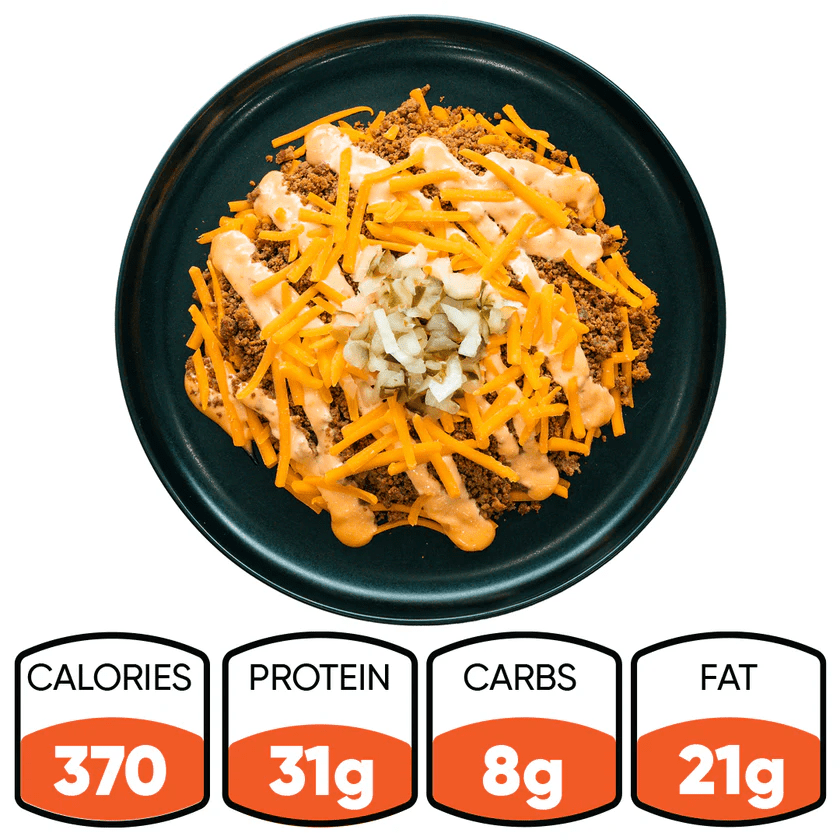 Hummus Fit - Meals - Low Carb Keto Cheeseburger Bowl - Prepared Meals - Animal Supps | Sports Nutrition & Supplement Store | Vineland, NJ