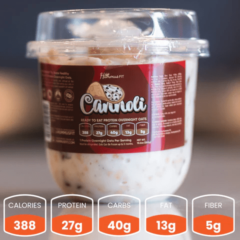 Hummus Fit - Overnight Oats by Buffin Muffin - Cannoli - Food/Snacks - Animal Supps | Sports Nutrition & Supplement Store | Vineland, NJ