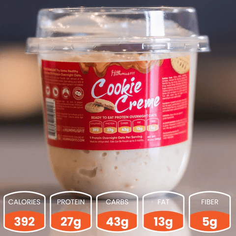 Hummus Fit - Overnight Oats by Buffin Muffin - Cookie Creme - Food/Snacks - Animal Supps | Sports Nutrition & Supplement Store | Vineland, NJ