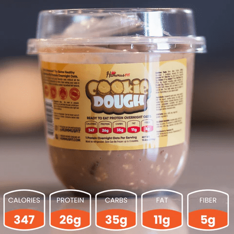 Hummus Fit - Overnight Oats by Buffin Muffin - Cookie Dough - Food/Snacks - Animal Supps | Sports Nutrition & Supplement Store | Vineland, NJ