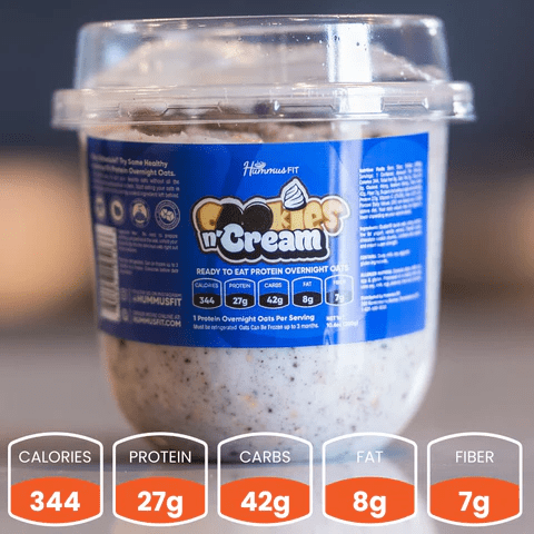 Hummus Fit - Overnight Oats by Buffin Muffin - Cookies n Cream - Food/Snacks - Animal Supps | Sports Nutrition & Supplement Store | Vineland, NJ