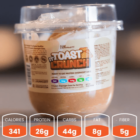 Hummus Fit - Overnight Oats by Buffin Muffin - Toast n' Crunch - Food/Snacks - Animal Supps | Sports Nutrition & Supplement Store | Vineland, NJ