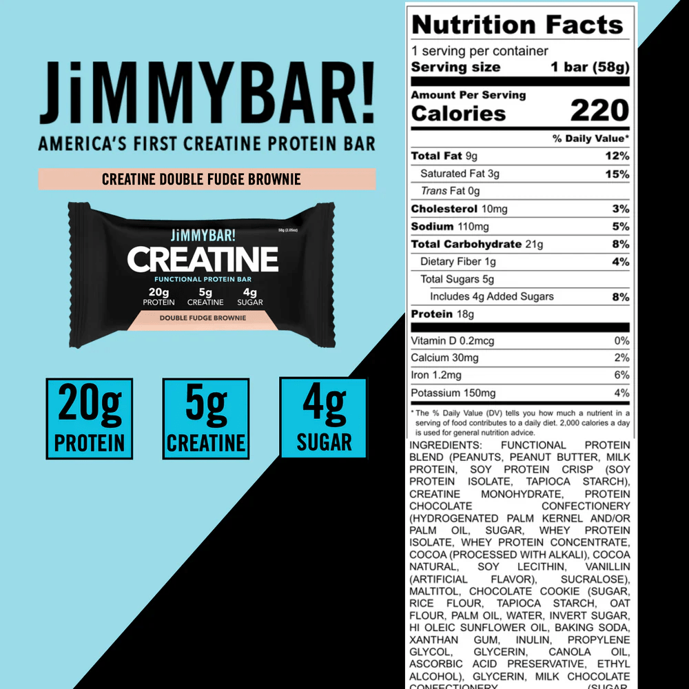 Jimmy! - Creatine Protein Bar - Chocolate Peanut Butter Single - Protein Bar - Animal Supps | Supplement, Sports Nutrition, and Vitamin Shop | Vineland NJ