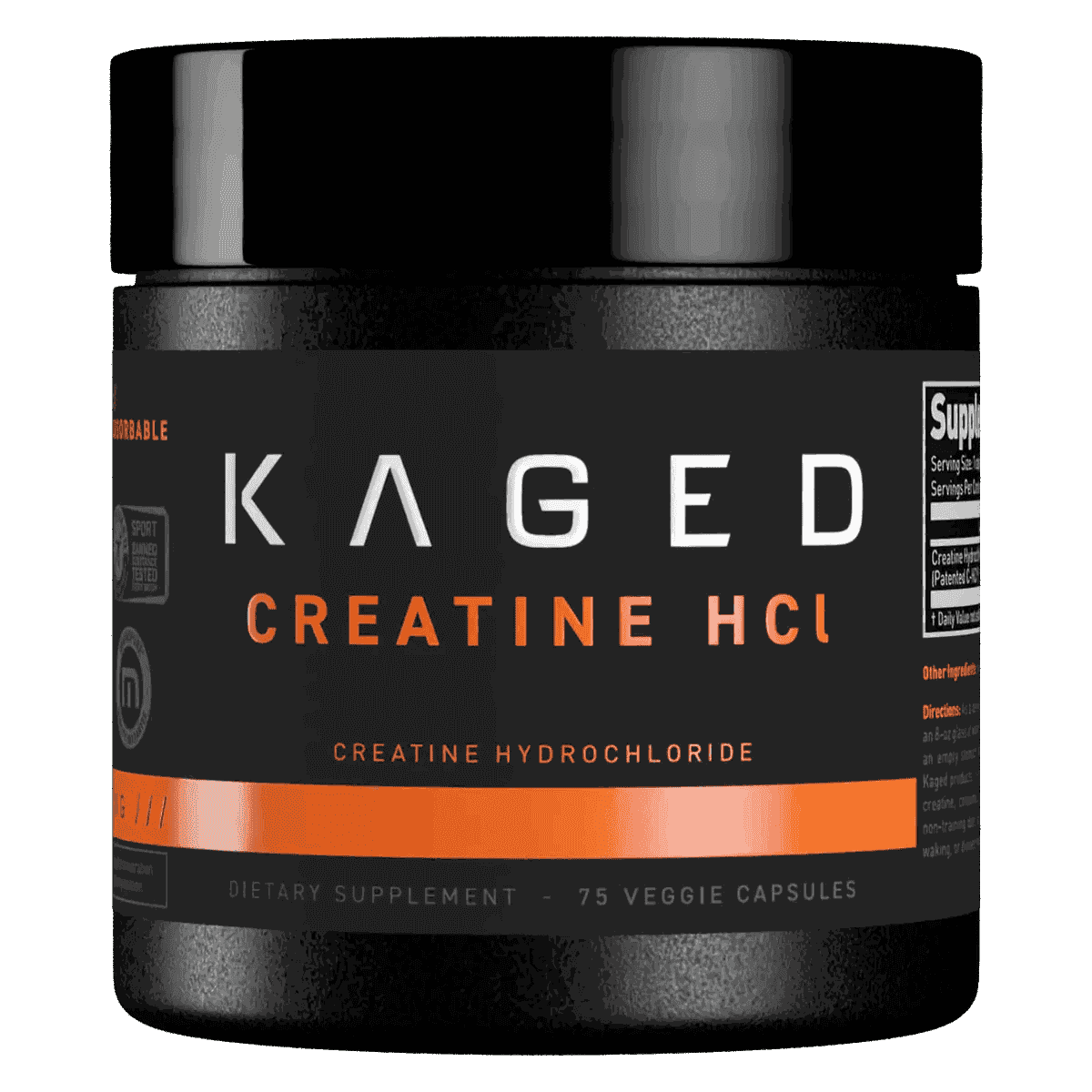 Kaged - Creatine HCL Capsules - 75ct - Creatine - Animal Supps | Sports Nutrition & Supplement Store | Vineland, NJ