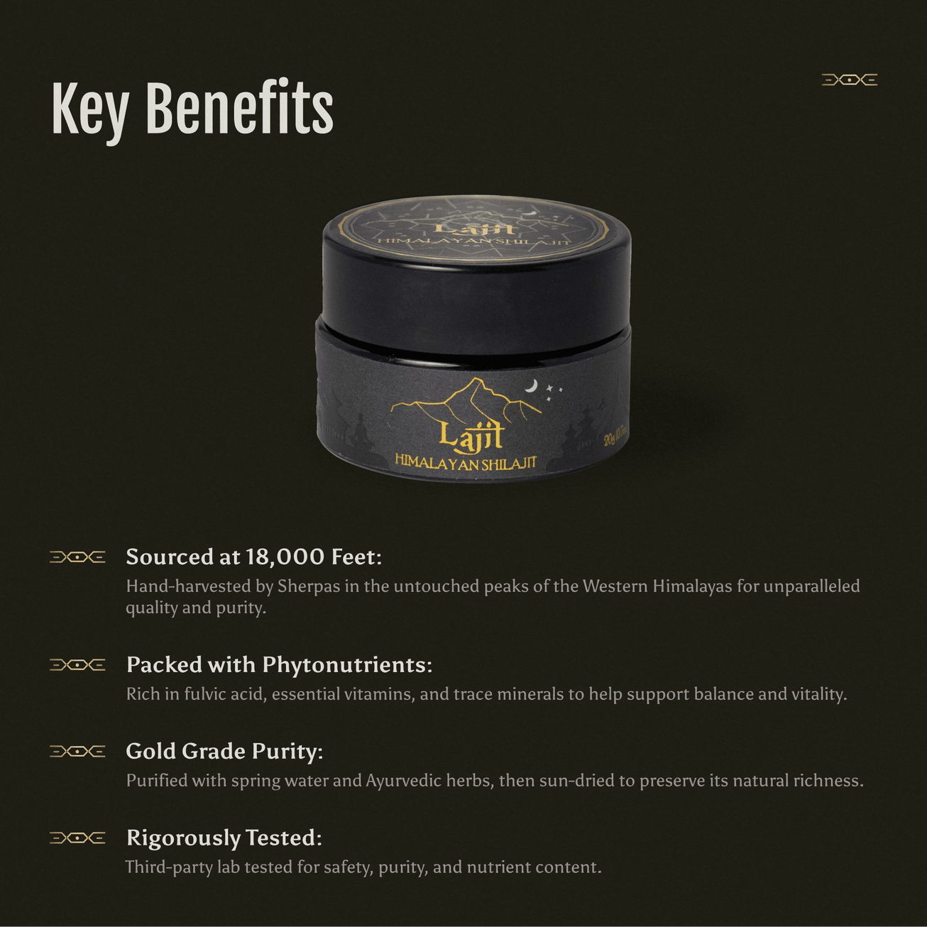 Lajit Gold – Himalayan Shilajit Resin - 20g - Shilajit - Animal Supps | Sports Nutrition & Supplement Store | Vineland, NJ