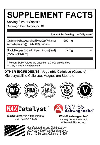 LGXNDS - Ashwagandha - 30serv - Creatine - Animal Supps | Supplement, Sports Nutrition, and Vitamin Shop | Vineland NJ