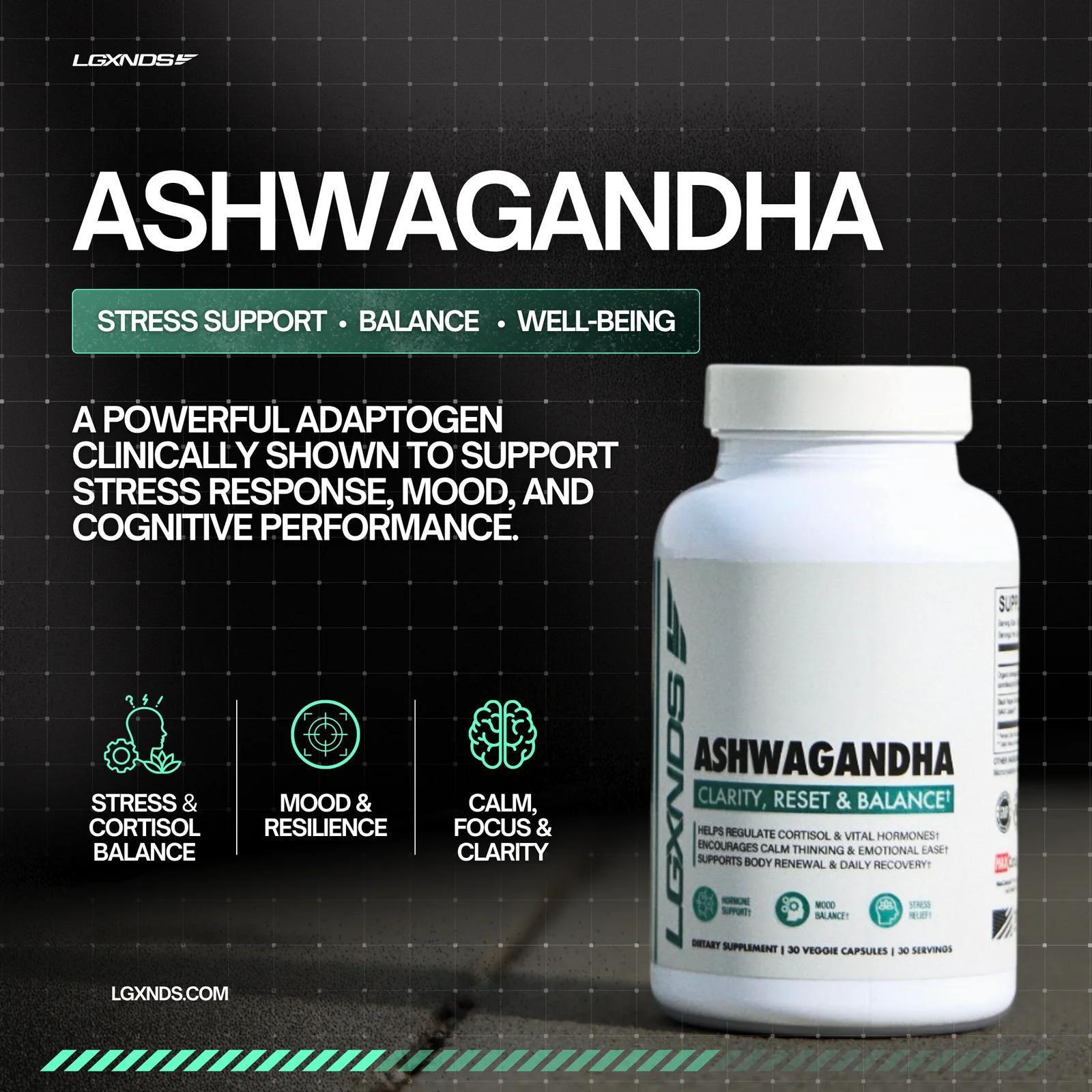 LGXNDS - Ashwagandha - 30serv - Creatine - Animal Supps | Supplement, Sports Nutrition, and Vitamin Shop | Vineland NJ