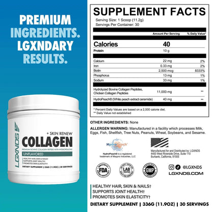 LGXNDS - Collagen+ Skin Renew - 30serv - Creatine - Animal Supps | Supplement, Sports Nutrition, and Vitamin Shop | Vineland NJ