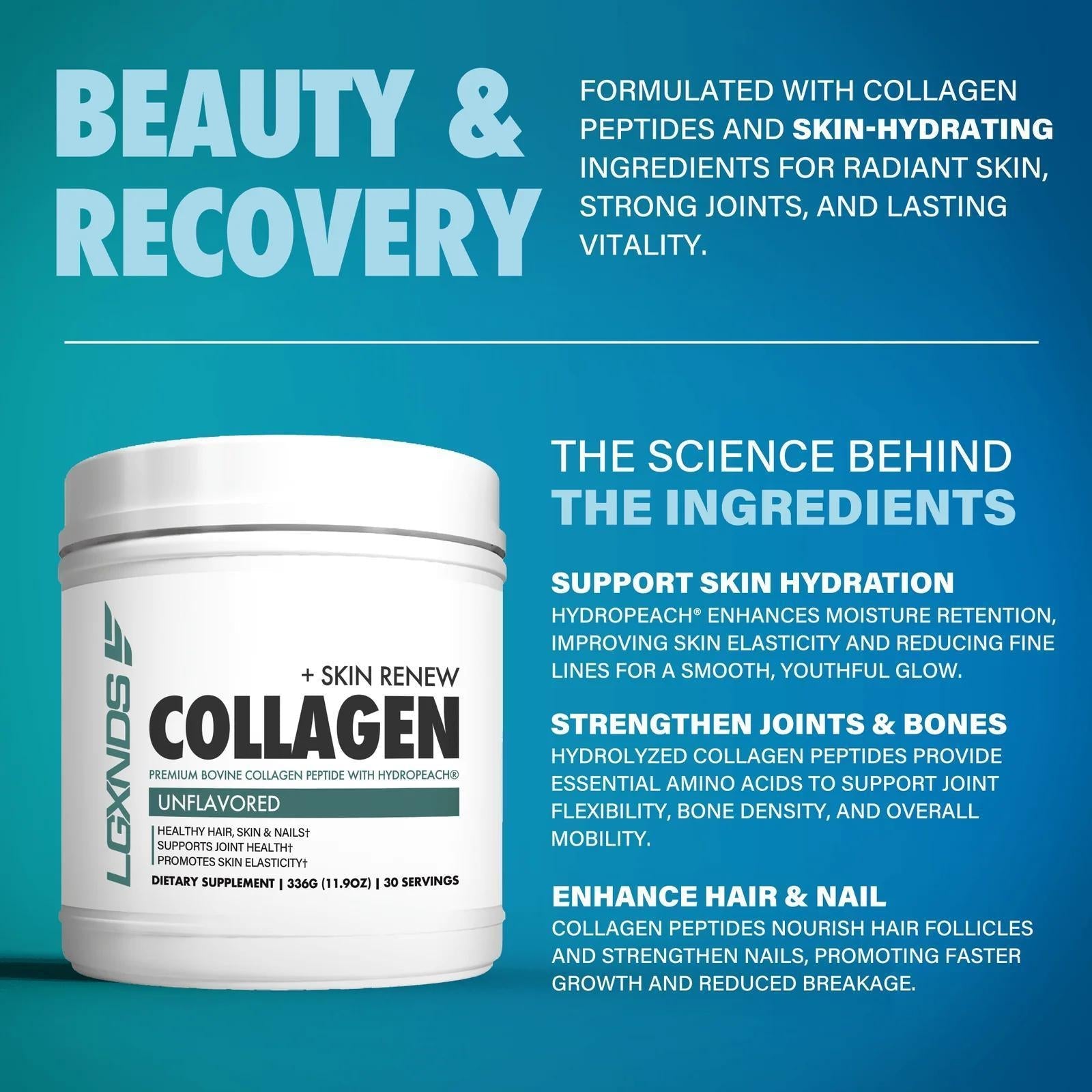 LGXNDS - Collagen+ Skin Renew - 30serv - Creatine - Animal Supps | Supplement, Sports Nutrition, and Vitamin Shop | Vineland NJ