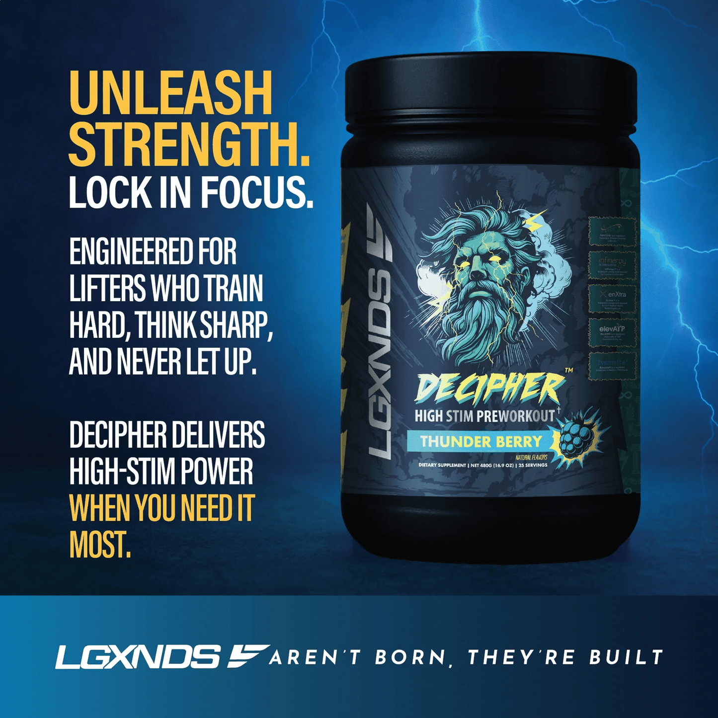 LGXNDS - Decipher High Stim Pre Workout - Melon Surge - Pre - Workout - Animal Supps | Supplement, Sports Nutrition, and Vitamin Shop | Vineland NJ