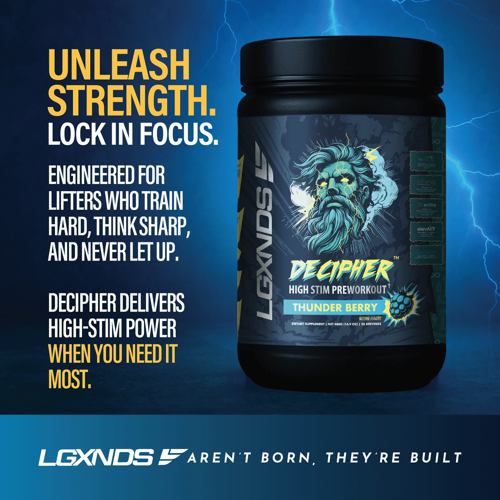 LGXNDS - Decipher High Stim Pre Workout - Melon Surge - Pre - Workout - Animal Supps | Supplement, Sports Nutrition, and Vitamin Shop | Vineland NJ