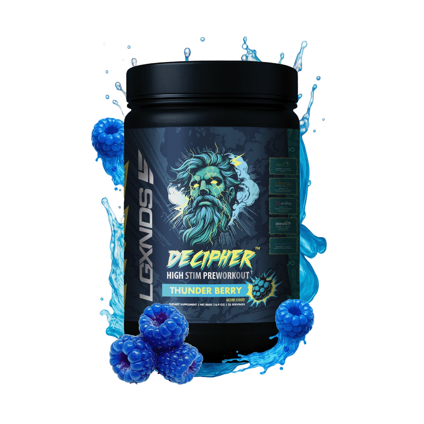 LGXNDS - Decipher High Stim Pre Workout - Thunder Berry - Pre - Workout - Animal Supps | Supplement, Sports Nutrition, and Vitamin Shop | Vineland NJ