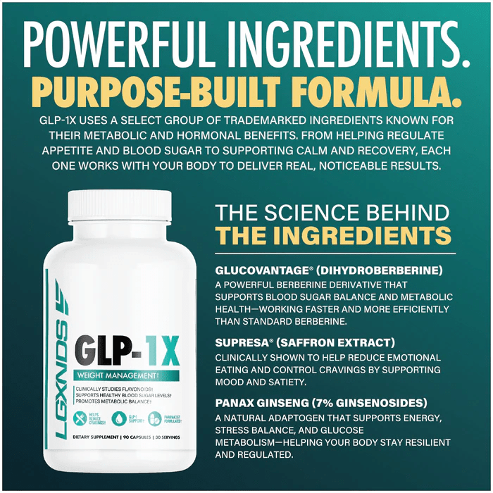 LGXNDS - GLP - 1X - 90ct - Glucose Support - Animal Supps | Sports Nutrition & Supplement Store | Vineland, NJ