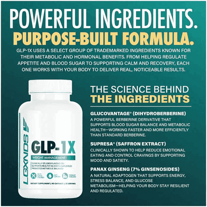 LGXNDS - GLP - 1X - 90ct - Glucose Support - Animal Supps | Sports Nutrition & Supplement Store | Vineland, NJ