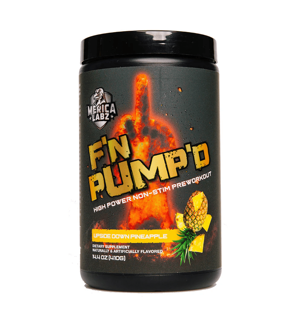 Merica Labz - F'n Pumpd - Upside Down Pineapple 20serv - Pre - Workout - Animal Supps | Sports Nutrition & Supplement Store | Vineland, NJ