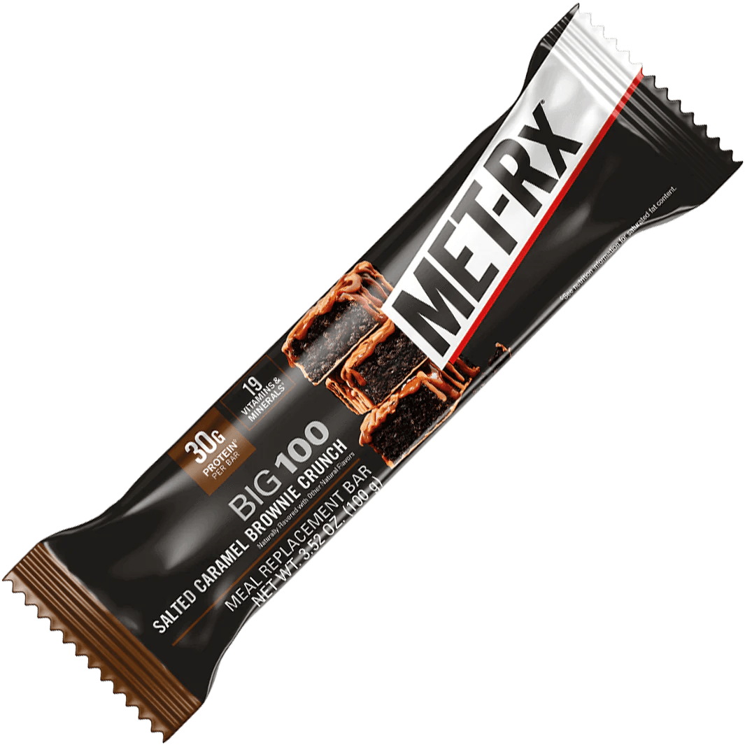 MET - Rx - Big 100 Bar - Salted Caramel Brownie Crunch Single - Protein Bar - Animal Supps | Sports Nutrition & Supplement Store | Vineland, NJ