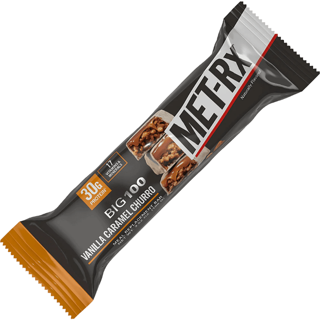 MET - Rx - Big 100 Bar - Vanilla Caramel Churro Single - Protein Bar - Animal Supps | Sports Nutrition & Supplement Store | Vineland, NJ