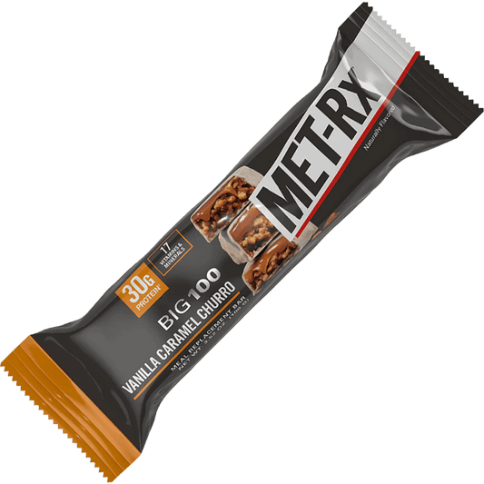 MET - Rx - Big 100 Bar - Vanilla Caramel Churro Single - Protein Bar - Animal Supps | Sports Nutrition & Supplement Store | Vineland, NJ