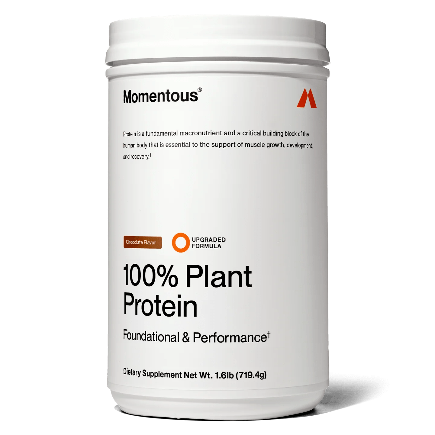 Momentous - 100% Plant Protein - Chocolate 22serv - Protein - Animal Supps | Supplement, Sports Nutrition, and Vitamin Shop | Vineland NJ