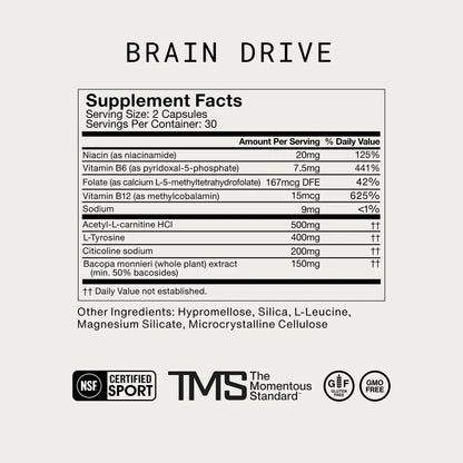 Momentous - Brain Drive - 30serv - Vitamin & Mineral -Animal Supps | Supplement, Sports Nutrition, and Vitamin Shop | Vineland NJ