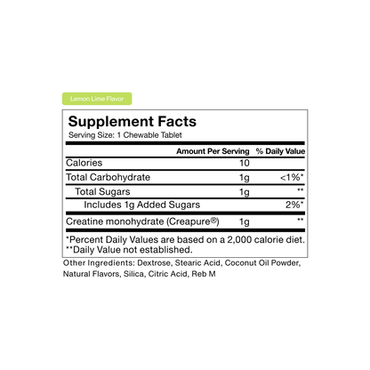 Momentous - Creatine Chews - Lemon Lime 150ct - Recovery - Animal Supps | Supplement, Sports Nutrition, and Vitamin Shop | Vineland NJ