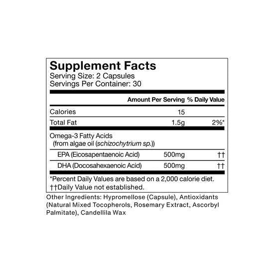 Momentous - Vegan Omega-3 - 30ct - Vitamin & Mineral -Animal Supps | Supplement, Sports Nutrition, and Vitamin Shop | Vineland NJ