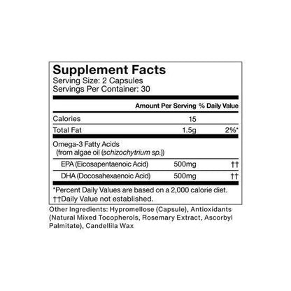 Momentous - Vegan Omega-3 - 30ct - Vitamin & Mineral -Animal Supps | Supplement, Sports Nutrition, and Vitamin Shop | Vineland NJ