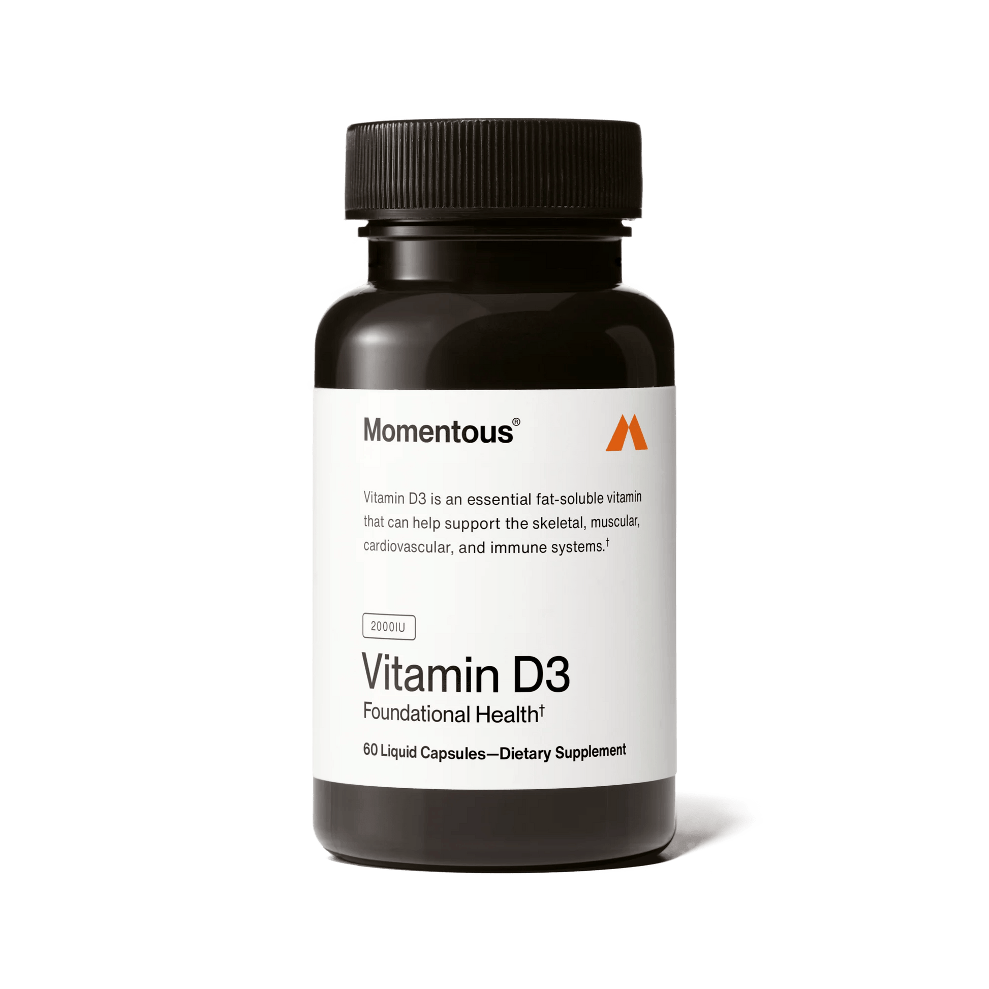 Momentous - Vitamin D3 2000IU - 60ct - Vitamin & Mineral - Animal Supps | Supplement, Sports Nutrition, and Vitamin Shop | Vineland NJ
