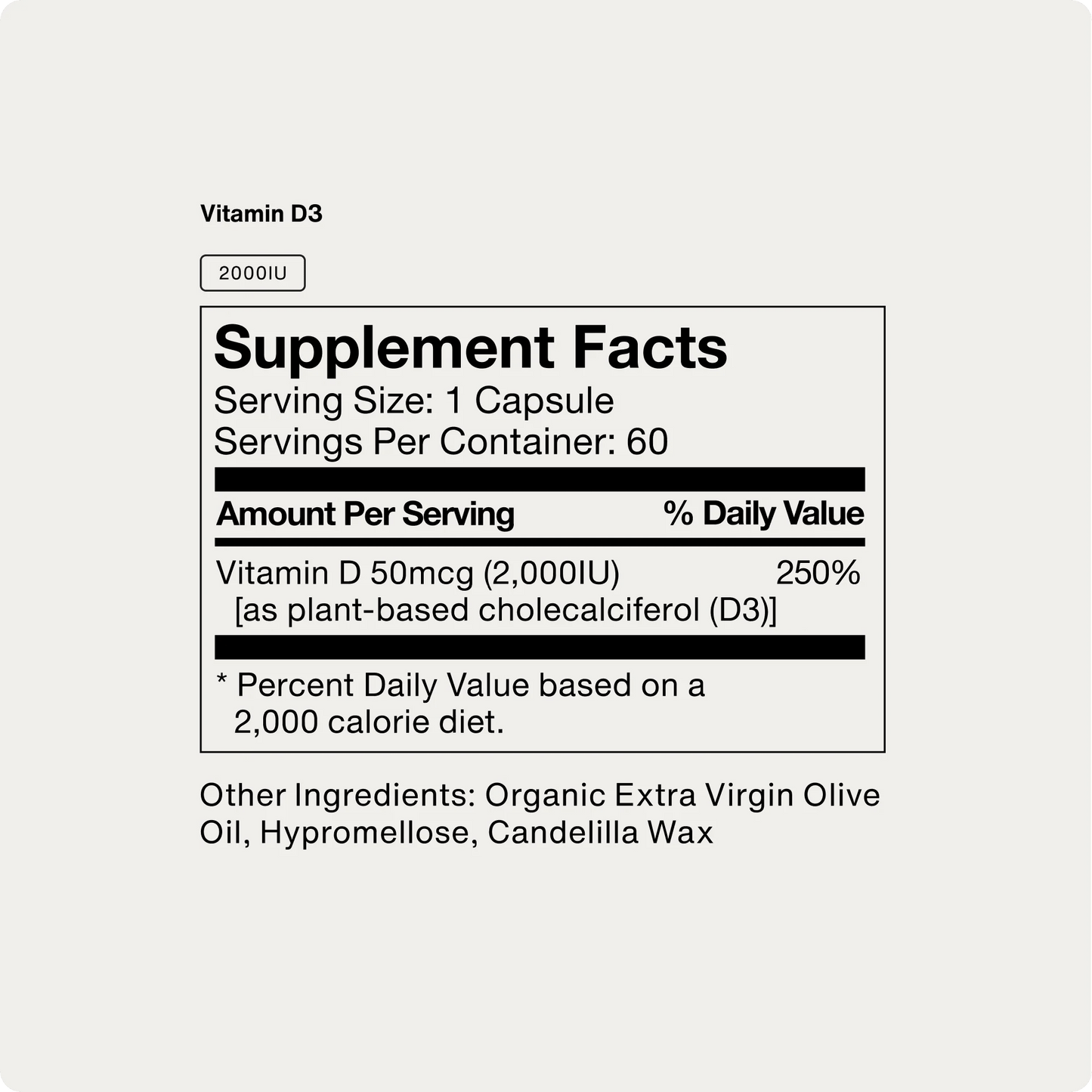Momentous - Vitamin D3 2000IU - 60ct - Vitamin & Mineral - Animal Supps | Supplement, Sports Nutrition, and Vitamin Shop | Vineland NJ