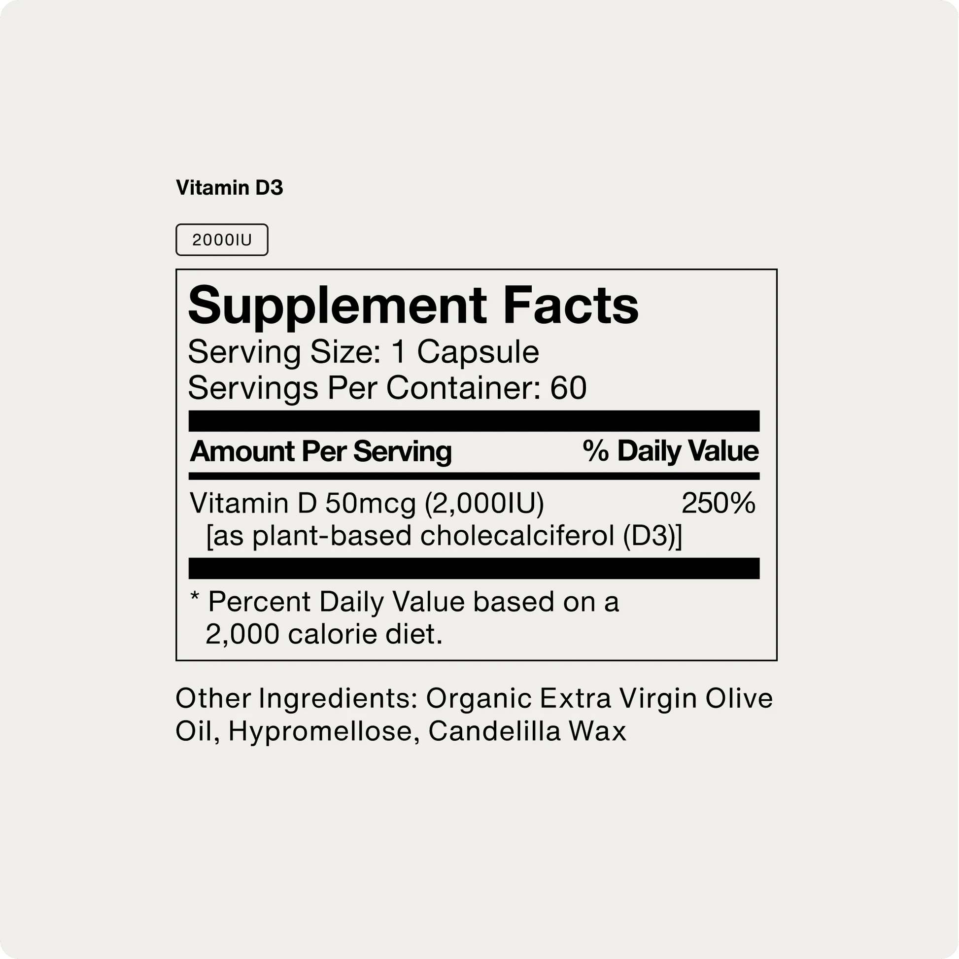 Momentous - Vitamin D3 2000IU - 60ct - Vitamin & Mineral - Animal Supps | Supplement, Sports Nutrition, and Vitamin Shop | Vineland NJ