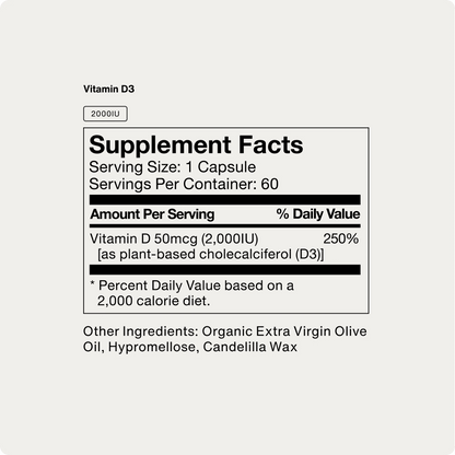 Momentous - Vitamin D3 2000IU - 60ct - Vitamin & Mineral - Animal Supps | Supplement, Sports Nutrition, and Vitamin Shop | Vineland NJ