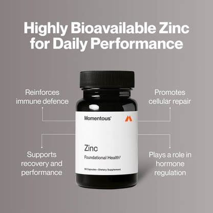 Momentous - Zinc - 60ct - Vitamin & Mineral - Animal Supps | Supplement, Sports Nutrition, and Vitamin Shop | Vineland NJ