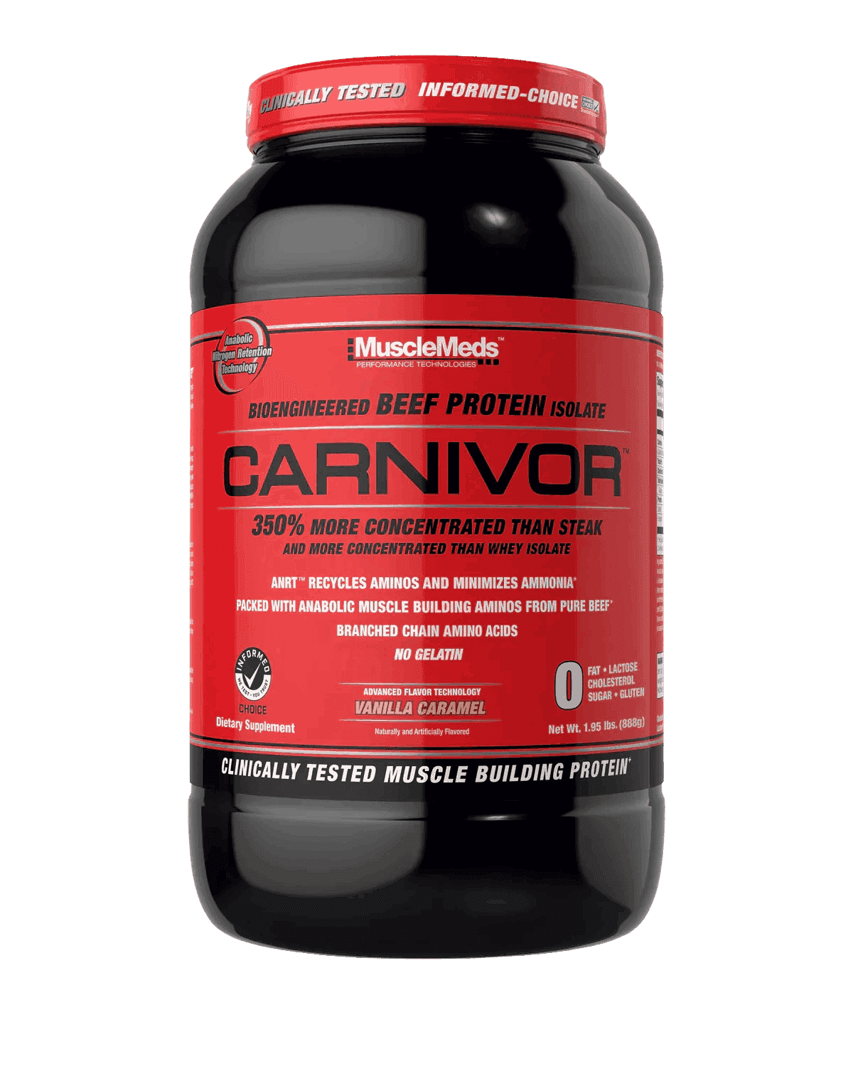 MuscleMeds - Carnivor Beef Protein - Vanilla Caramel 2lb - Beef Protein - Animal Supps | Sports Nutrition & Supplement Store | Vineland, NJ