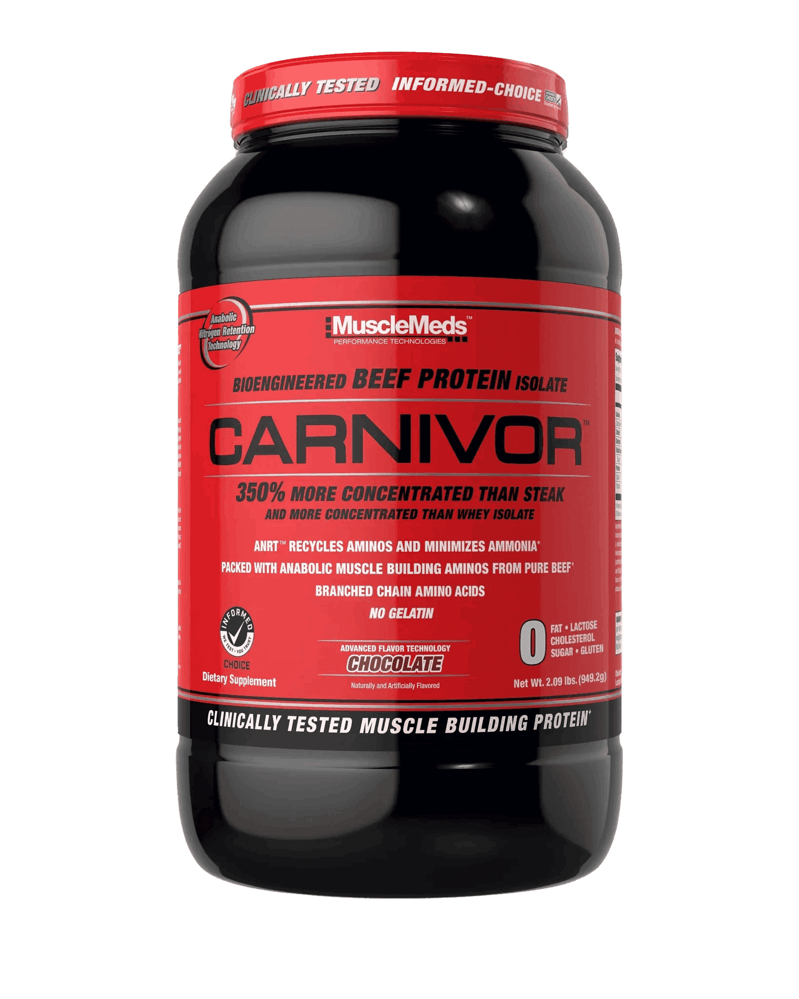 MuscleMeds - Carnivor Beef Protein - Chocolate 2lb - Beef Protein - Animal Supps | Sports Nutrition & Supplement Store | Vineland, NJ