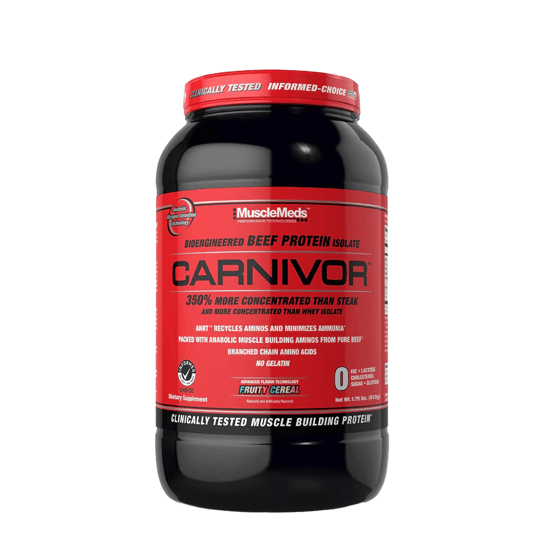 MuscleMeds - Carnivor Beef Protein - Fruity Cereal 2lb - Beef Protein - Animal Supps | Sports Nutrition & Supplement Store | Vineland, NJ