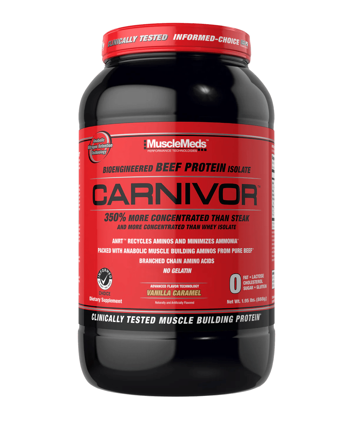 MuscleMeds - Carnivor Beef Protein - Vanilla Caramel 2lb - Beef Protein - Animal Supps | Sports Nutrition & Supplement Store | Vineland, NJ