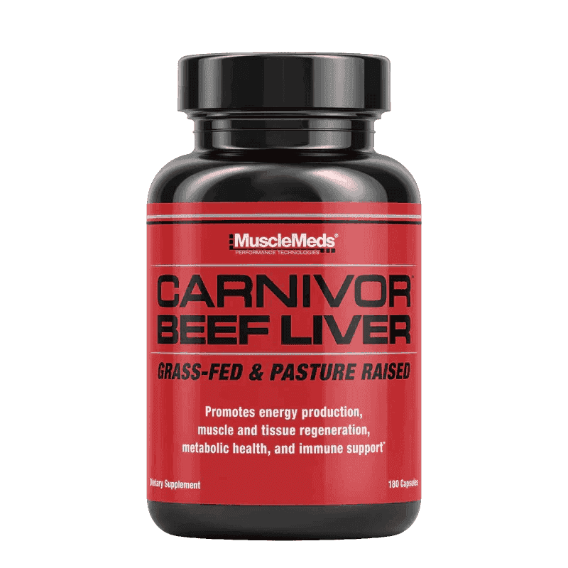 MuscleMeds - Carnivor Grass Fed Beef Liver - 180ct - Beef Liver - Animal Supps | Sports Nutrition & Supplement Store | Vineland, NJ