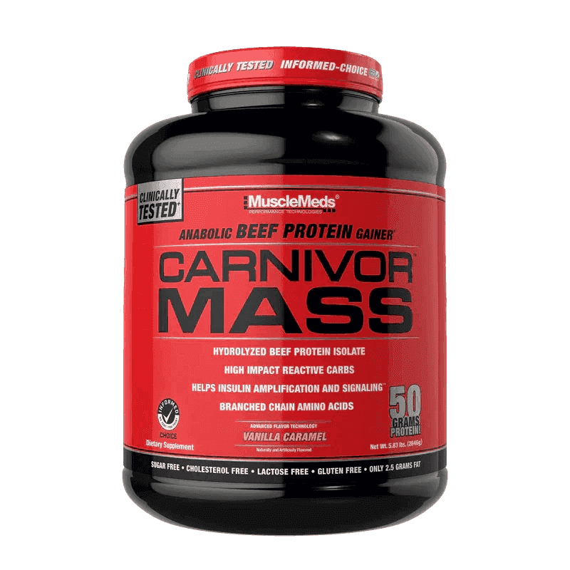 MuscleMeds - Carnivor Mass Gainer - Vanilla Caramel 6lb - Mass Gainer - Animal Supps | Sports Nutrition & Supplement Store | Vineland, NJ