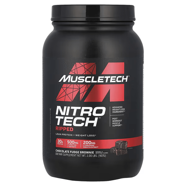MuscleTech - NitroTech Performance Ripped - Chocolate Fudge Brownie 28serv - Protein - Animal Supps | Sports Nutrition & Supplement Store | Vineland, NJ