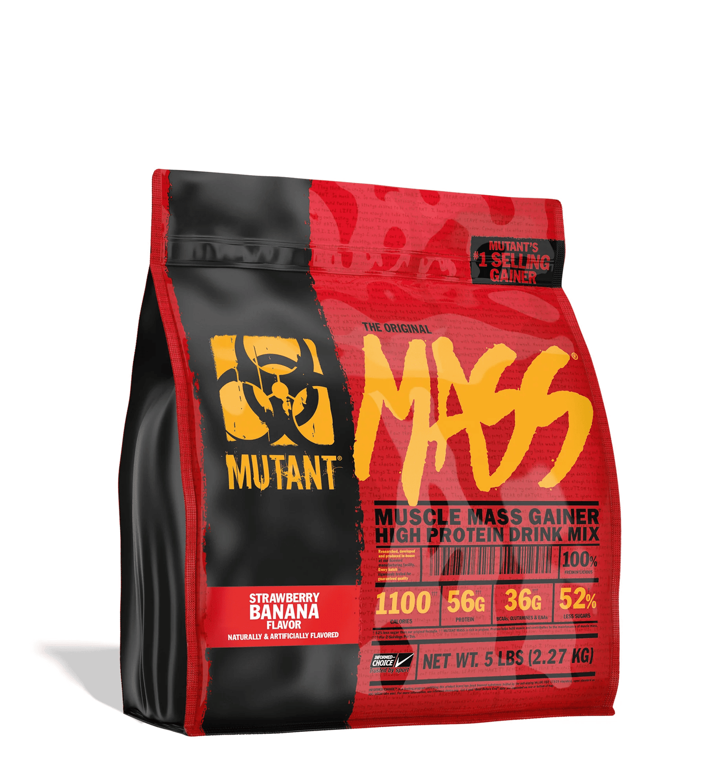 Mutant - Mutant Mass - Strawberry Banana 5lb - Protein - Animal Supps | Sports Nutrition & Supplement Store | Vineland, NJ