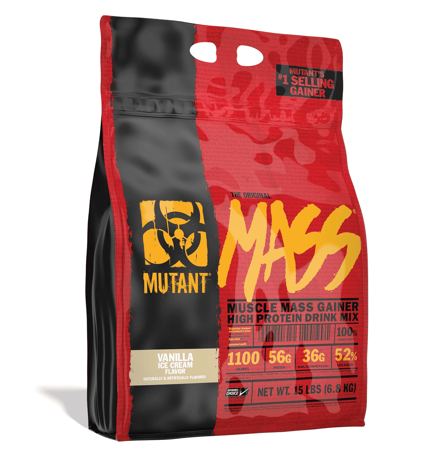 Mutant - Mutant Mass - Vanilla 15lb - Protein - Animal Supps | Sports Nutrition & Supplement Store | Vineland, NJ