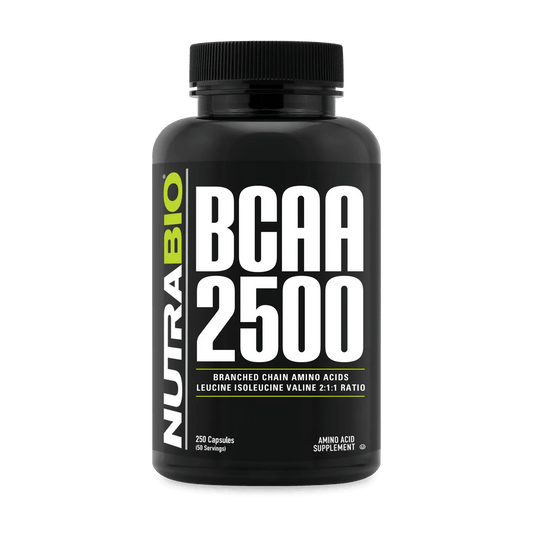 Nutrabio - BCAA 2500 - Capsules - 250ct - Amino Acids - Animal Supps | Sports Nutrition & Supplement Store | Vineland, NJ