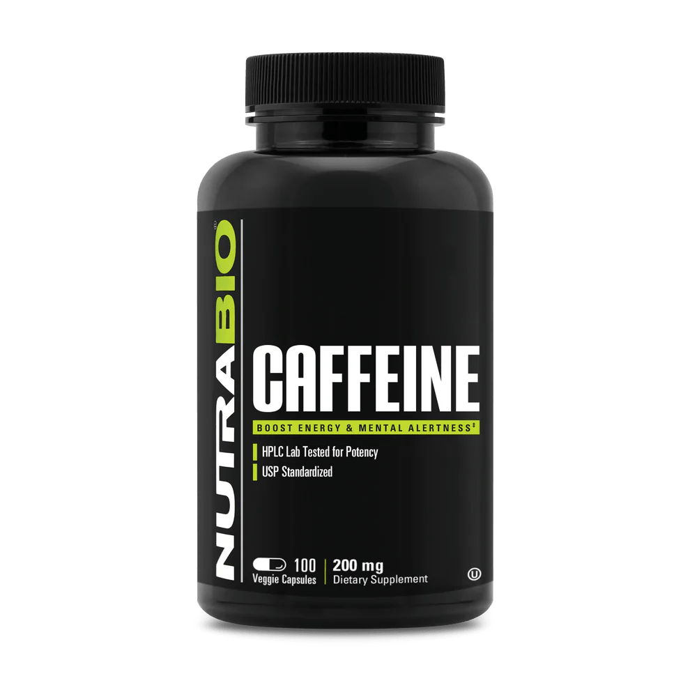 NutraBio - Caffeine - 100ct - Vitamin & Mineral - Animal Supps | Sports Nutrition & Supplement Store | Vineland, NJ
